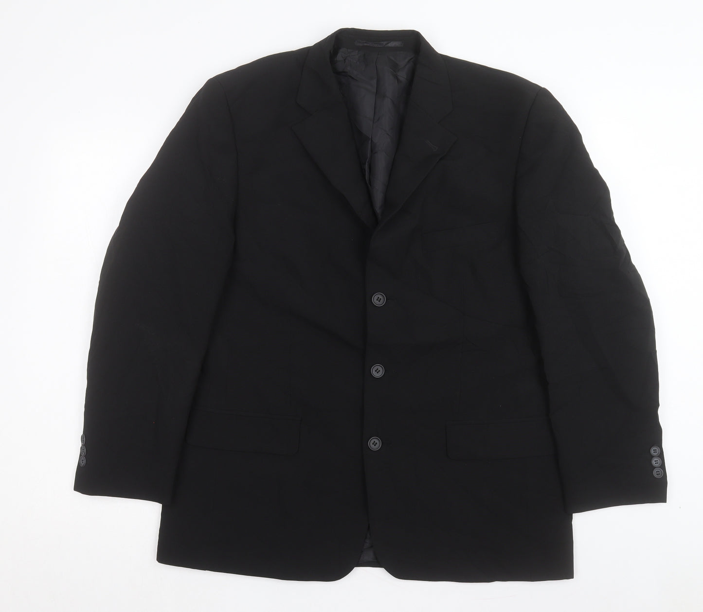 George Mens Blue Polyacrylate Fibre Jacket Suit Jacket Size 40