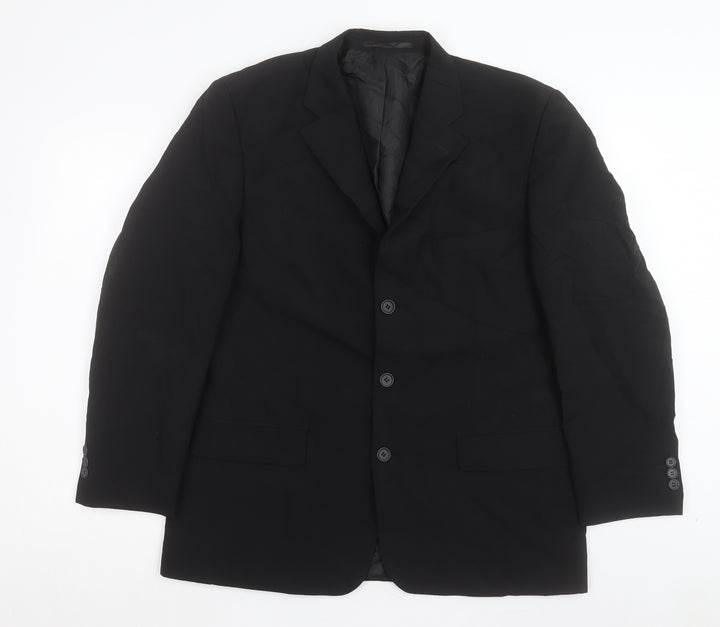 George Mens Blue Polyacrylate Fibre Jacket Suit Jacket Size 40