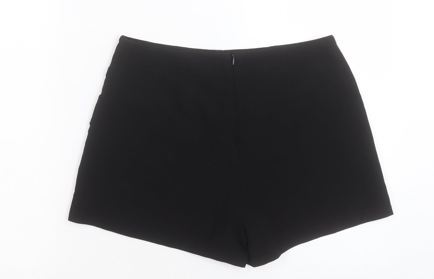 FOREVER 21 Womens Black Paisley Polyester Boyfriend Shorts Size M L3 in Regular Zip