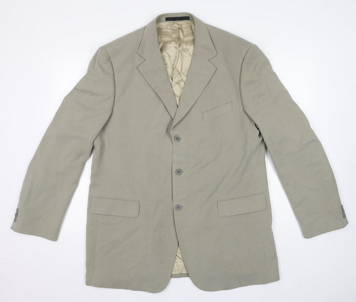 Marks and Spencer Mens Grey Polyester Jacket Suit Jacket Size 44