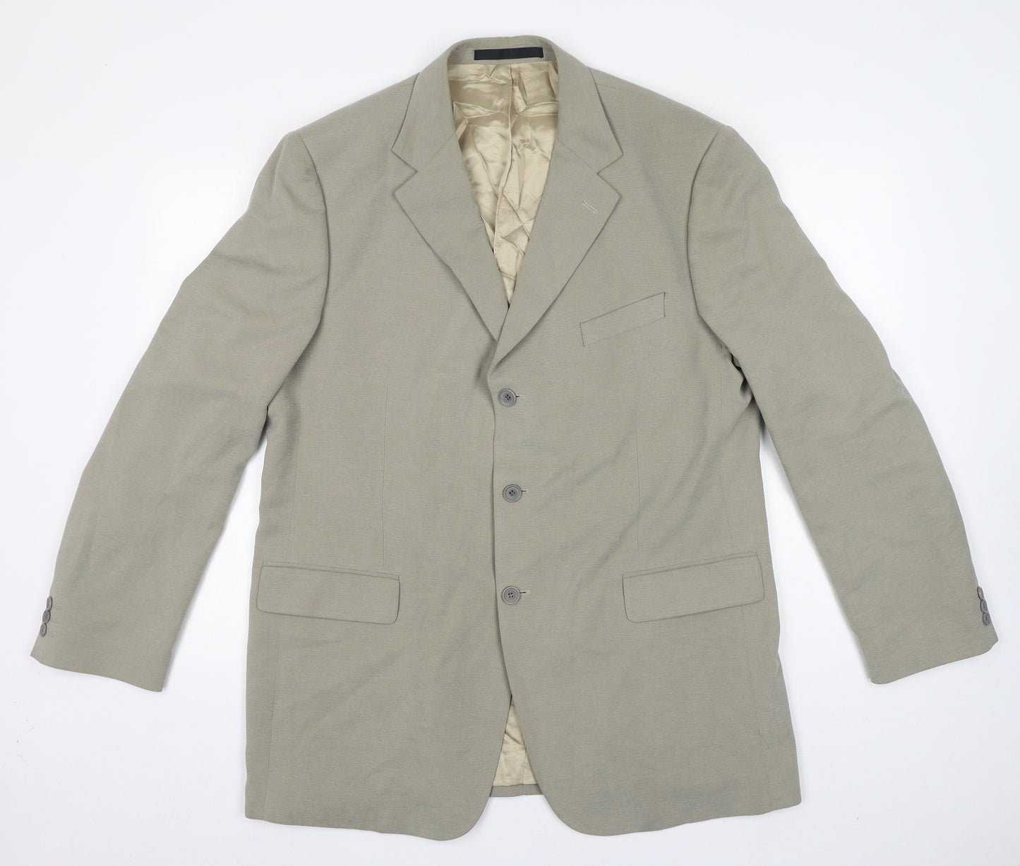 Marks and Spencer Mens Grey Polyester Jacket Suit Jacket Size 44