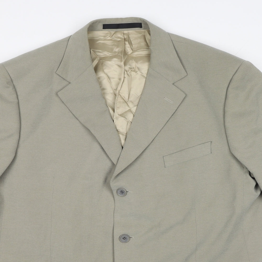 Marks and Spencer Mens Grey Polyester Jacket Suit Jacket Size 44