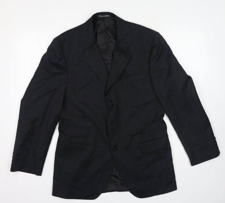 Bladen Mens Black Wool Jacket Suit Jacket Size 40