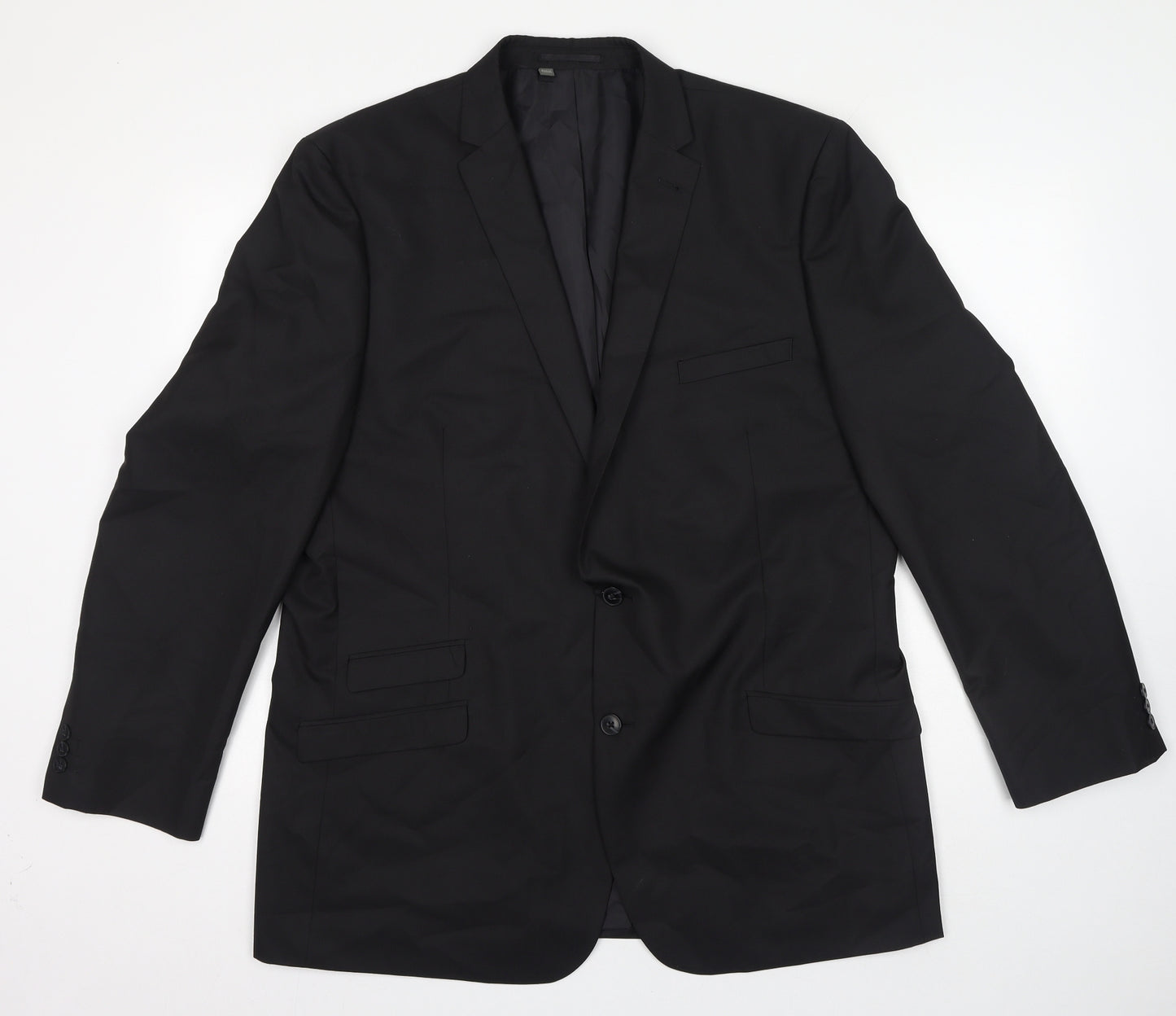 Williams & Brown London Mens Black Polyester Jacket Suit Jacket Size 48