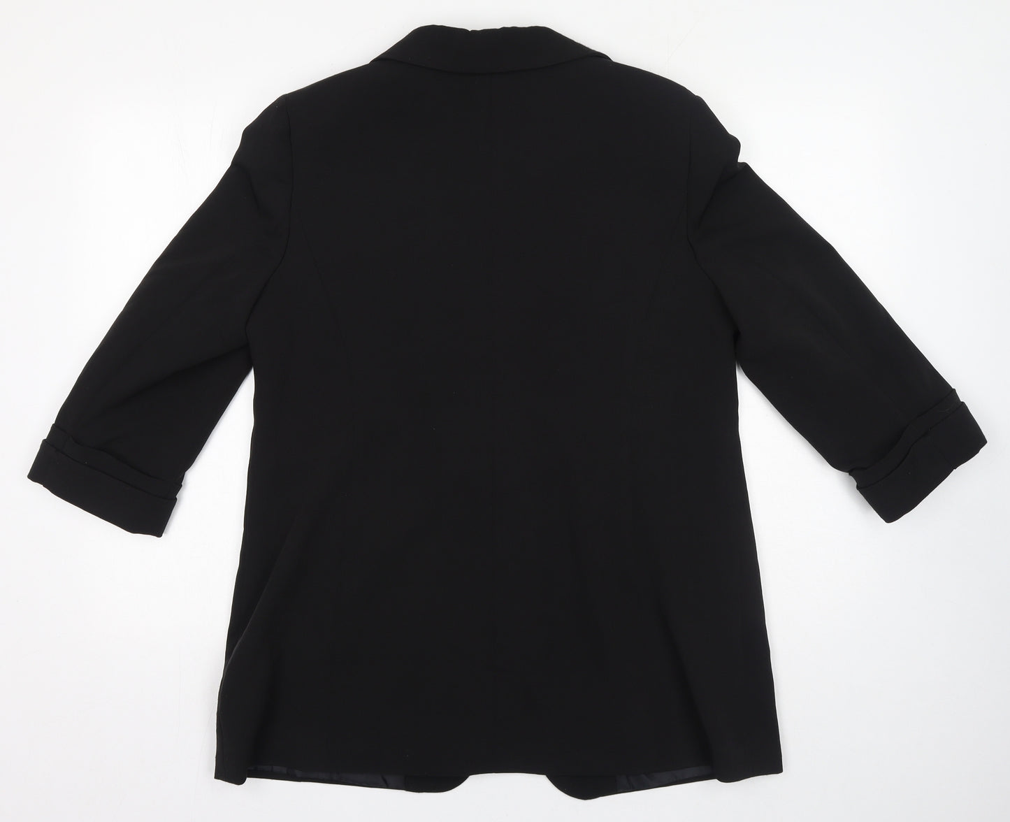 Papaya Womens Black Jacket Blazer Size 16