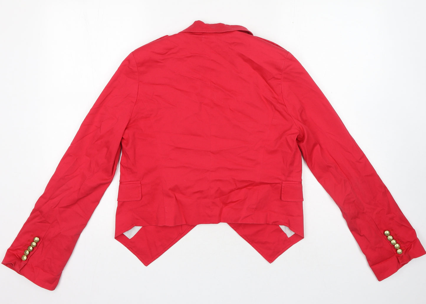 Firetrap Womens Red Cotton Jacket Blazer Size M