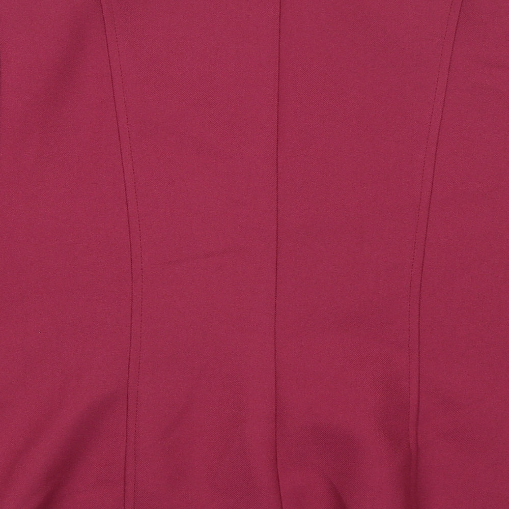 Eastex Womens Purple Jacket Blazer Size 10 Button