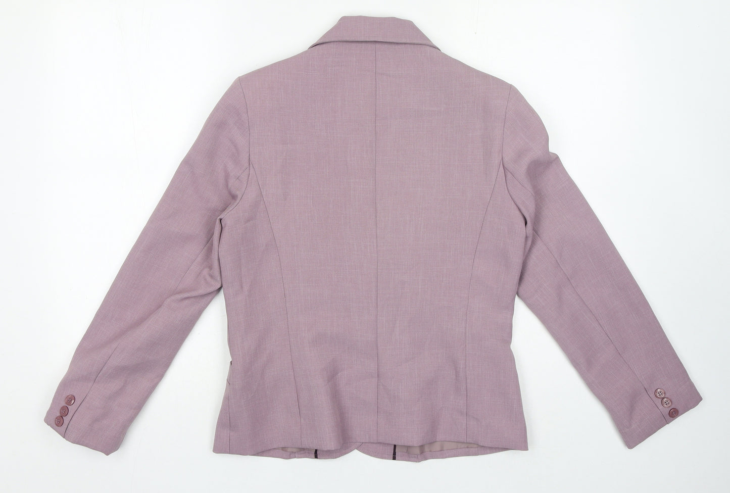 E-vie Womens Purple Jacket Blazer Size 12 Button