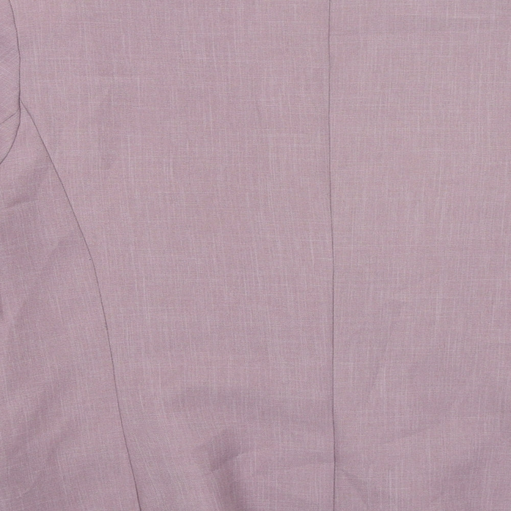 E-vie Womens Purple Jacket Blazer Size 12 Button