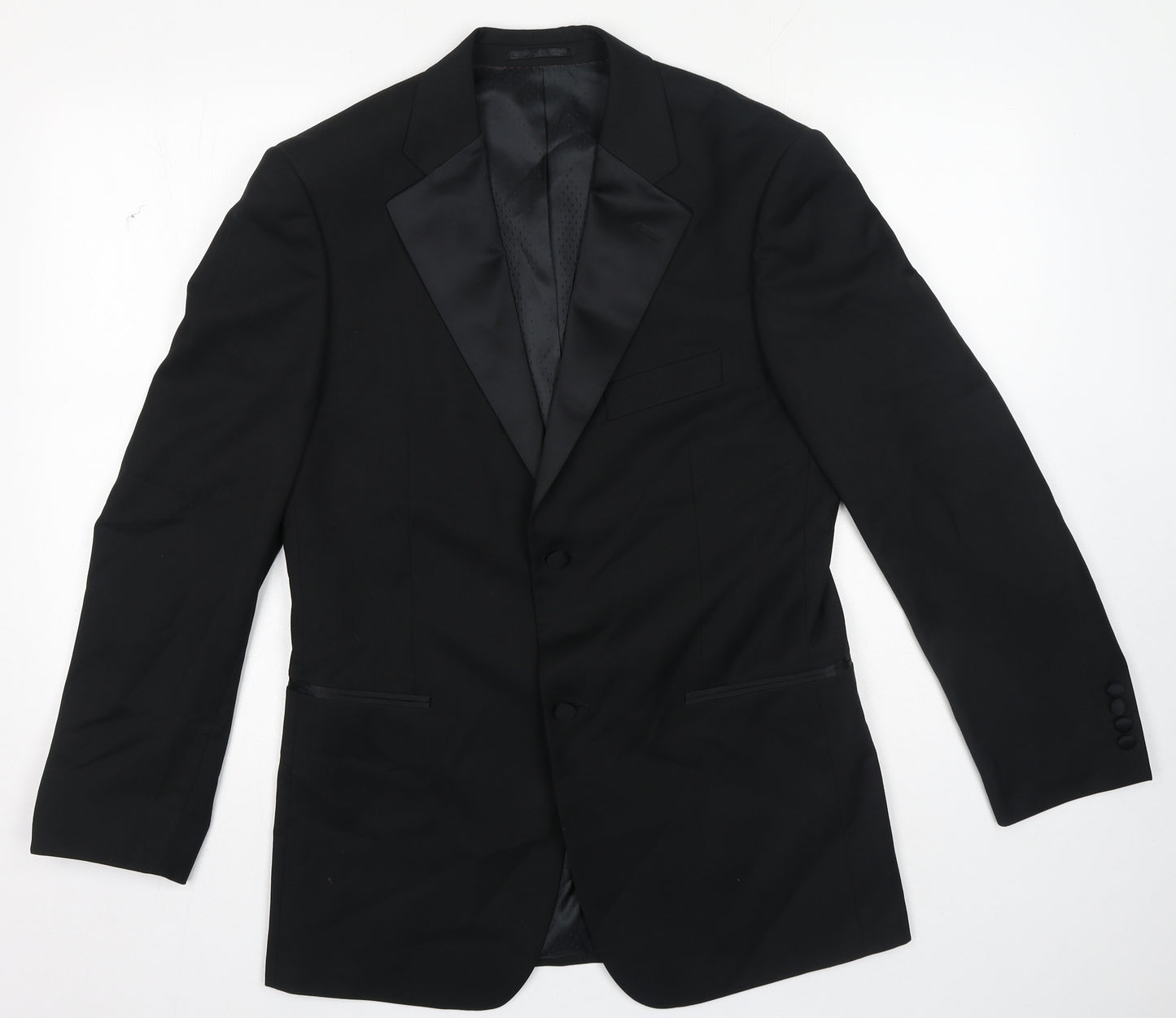 Taylor & Wright Mens Black Polyester Jacket Suit Jacket Size 38