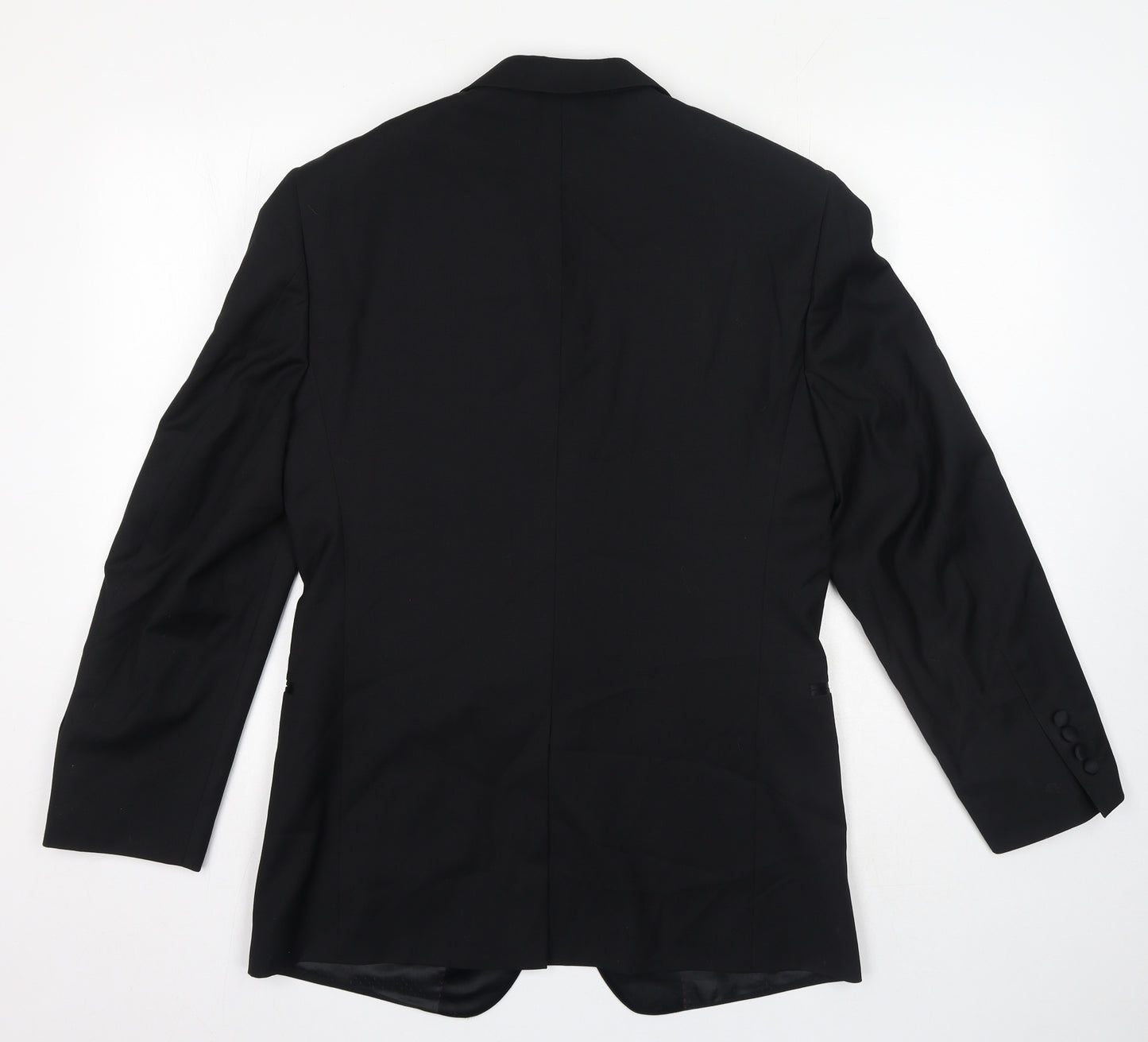 Taylor & Wright Mens Black Polyester Jacket Suit Jacket Size 38