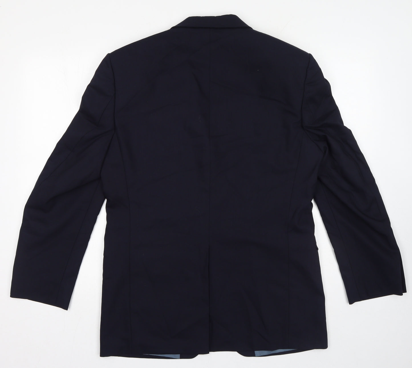 Marks and Spencer Mens Blue Wool Jacket Suit Jacket Size 40