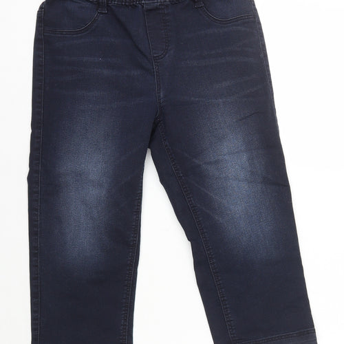 Ms Mode Girls Blue Cotton Straight Jeans Size 14 Years Regular