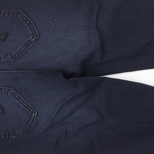 Ms Mode Girls Blue Cotton Straight Jeans Size 14 Years Regular