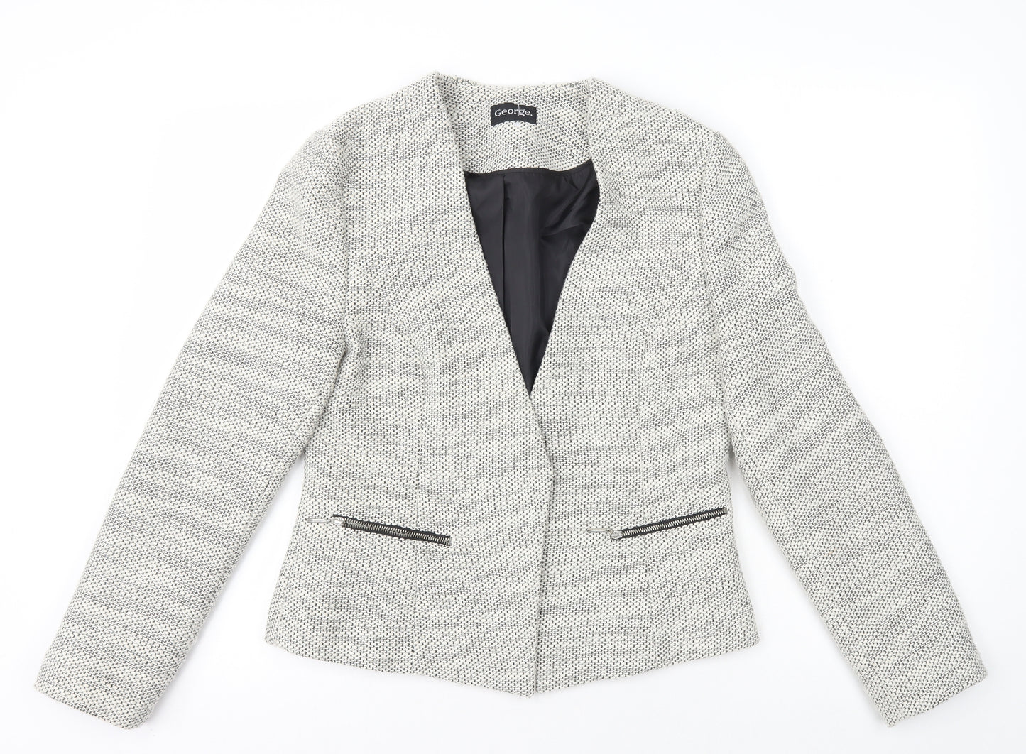 George Womens White Jacket Size 12