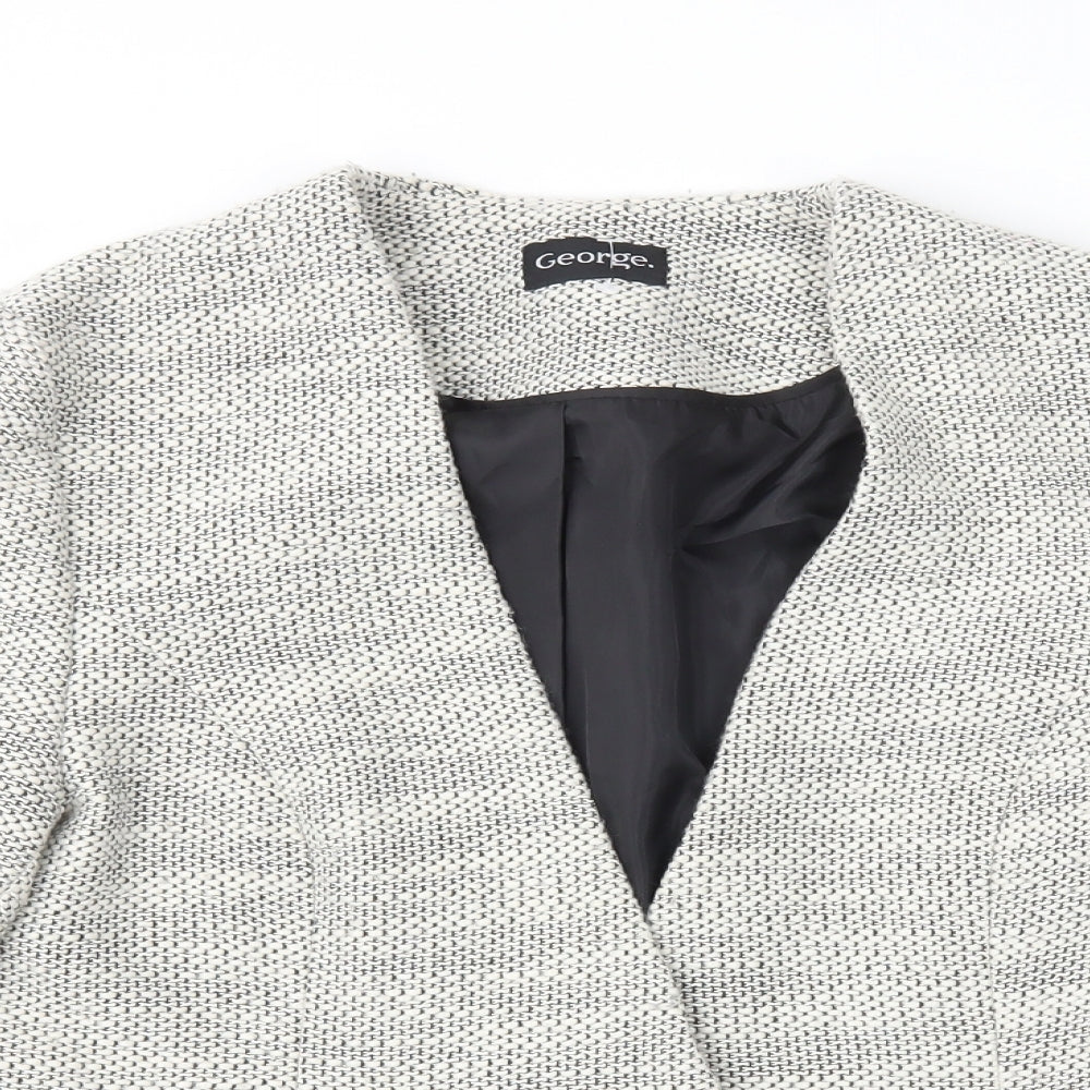 George Womens White Jacket Size 12