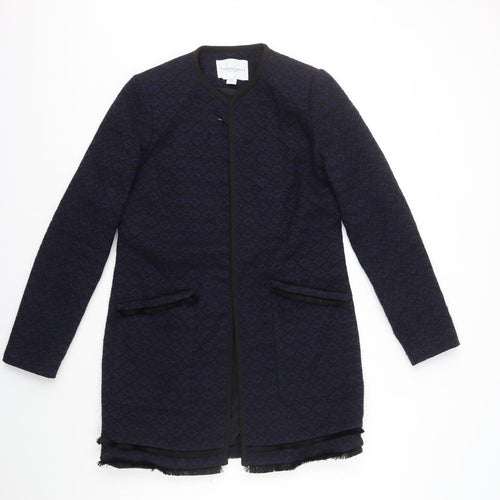 Carolina Belle Womens Blue Geometric Jacket Size S