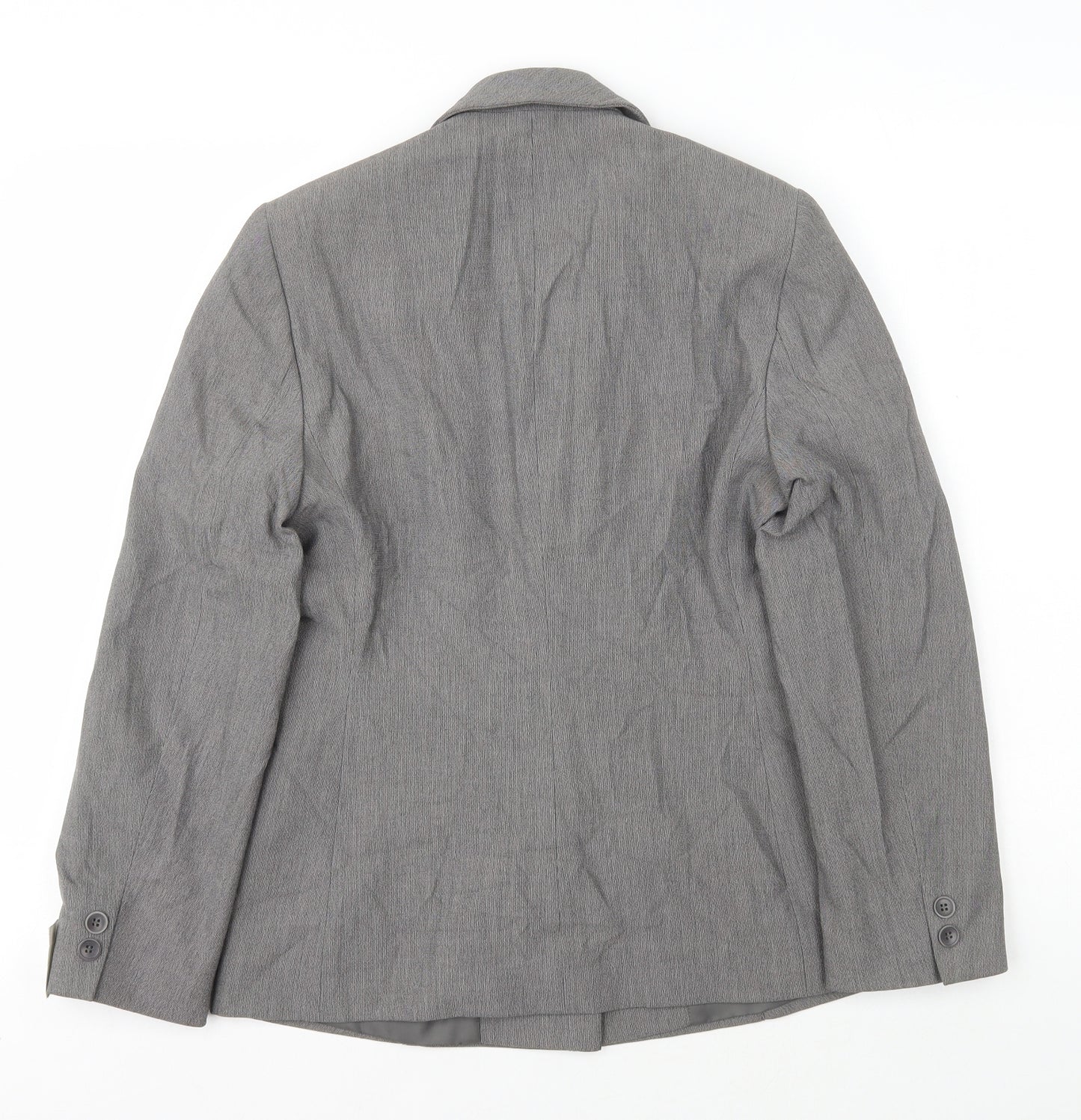 NEXT Womens Grey Polyester Jacket Blazer Size 8