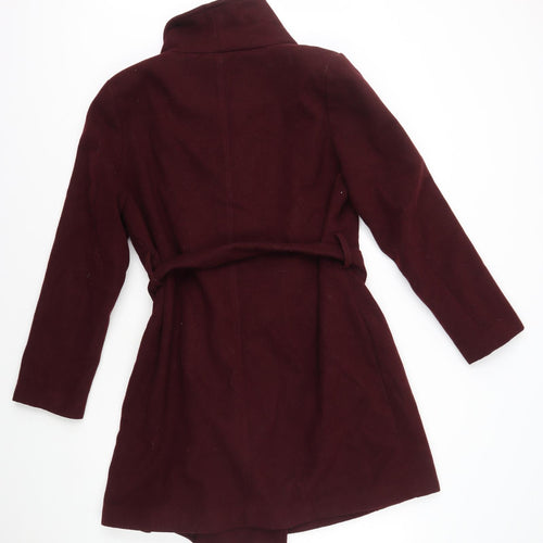 New Look Womens Red Jacket Coat Size 16 Zip