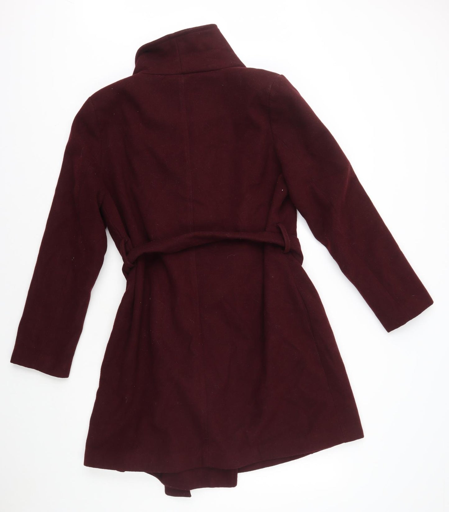 New Look Womens Red Jacket Coat Size 16 Zip