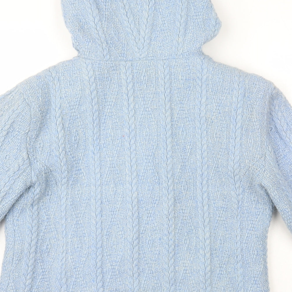 Kaliko Womens Blue Jacket Coatigan Size 12 Zip