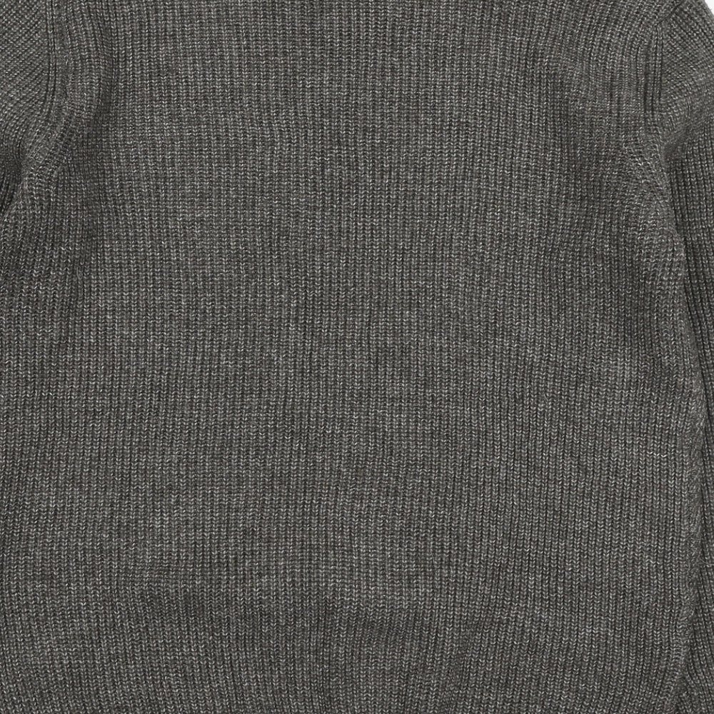Matalan Mens Brown Round Neck Polyamide Pullover Jumper Size L