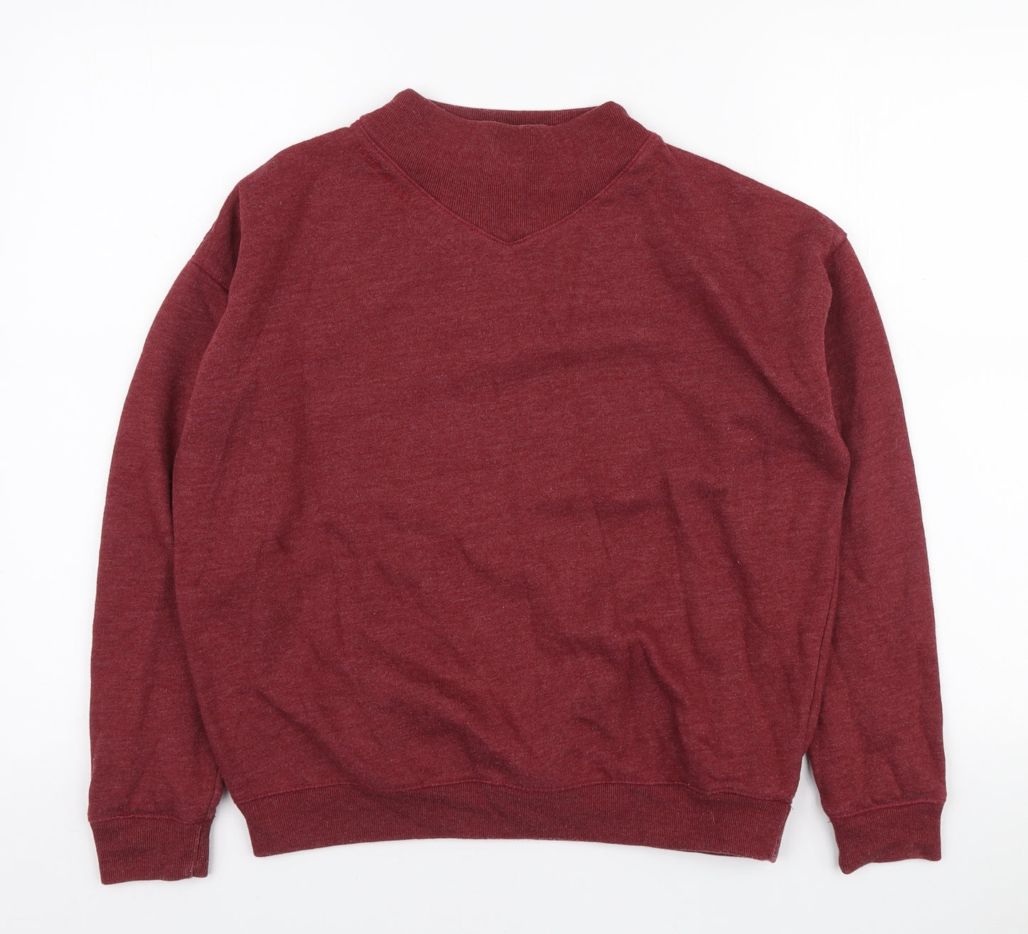 Jack Wills Womens Red Polyester Pullover Sweatshirt Size 10 Pullover