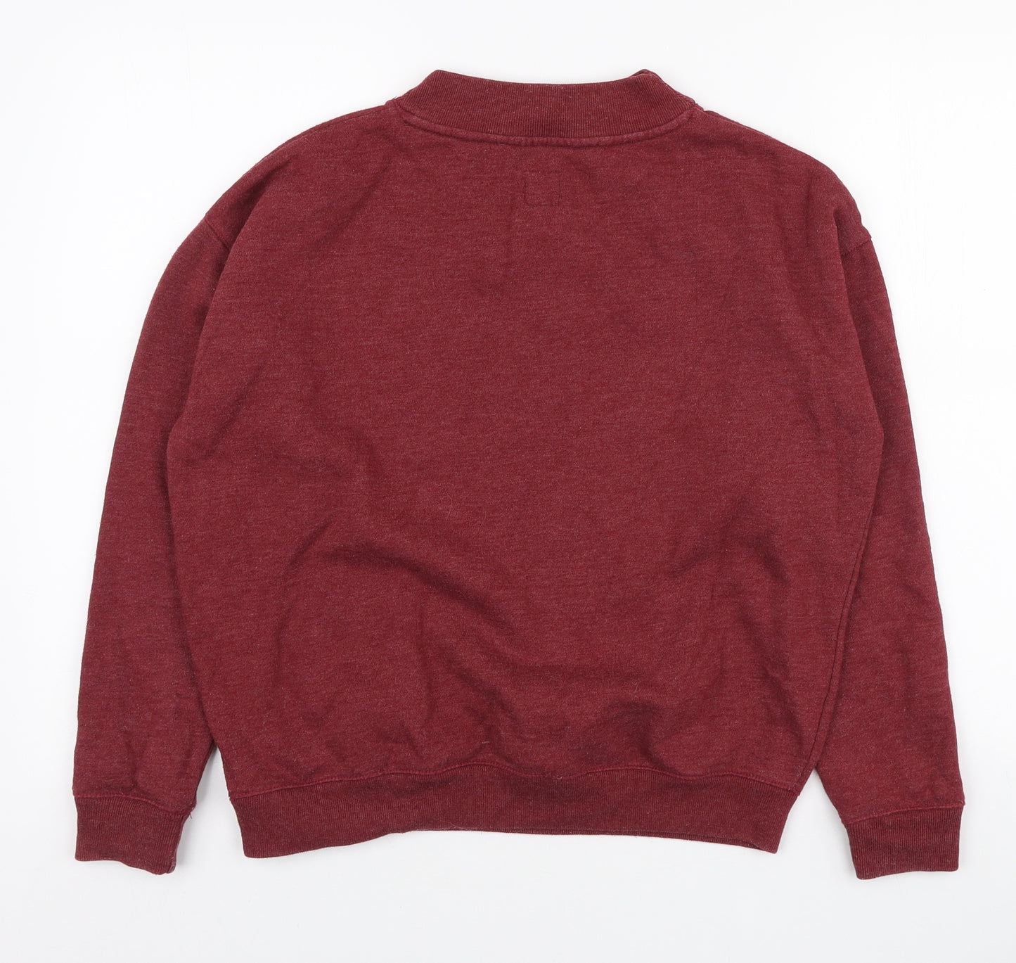 Jack Wills Womens Red Polyester Pullover Sweatshirt Size 10 Pullover