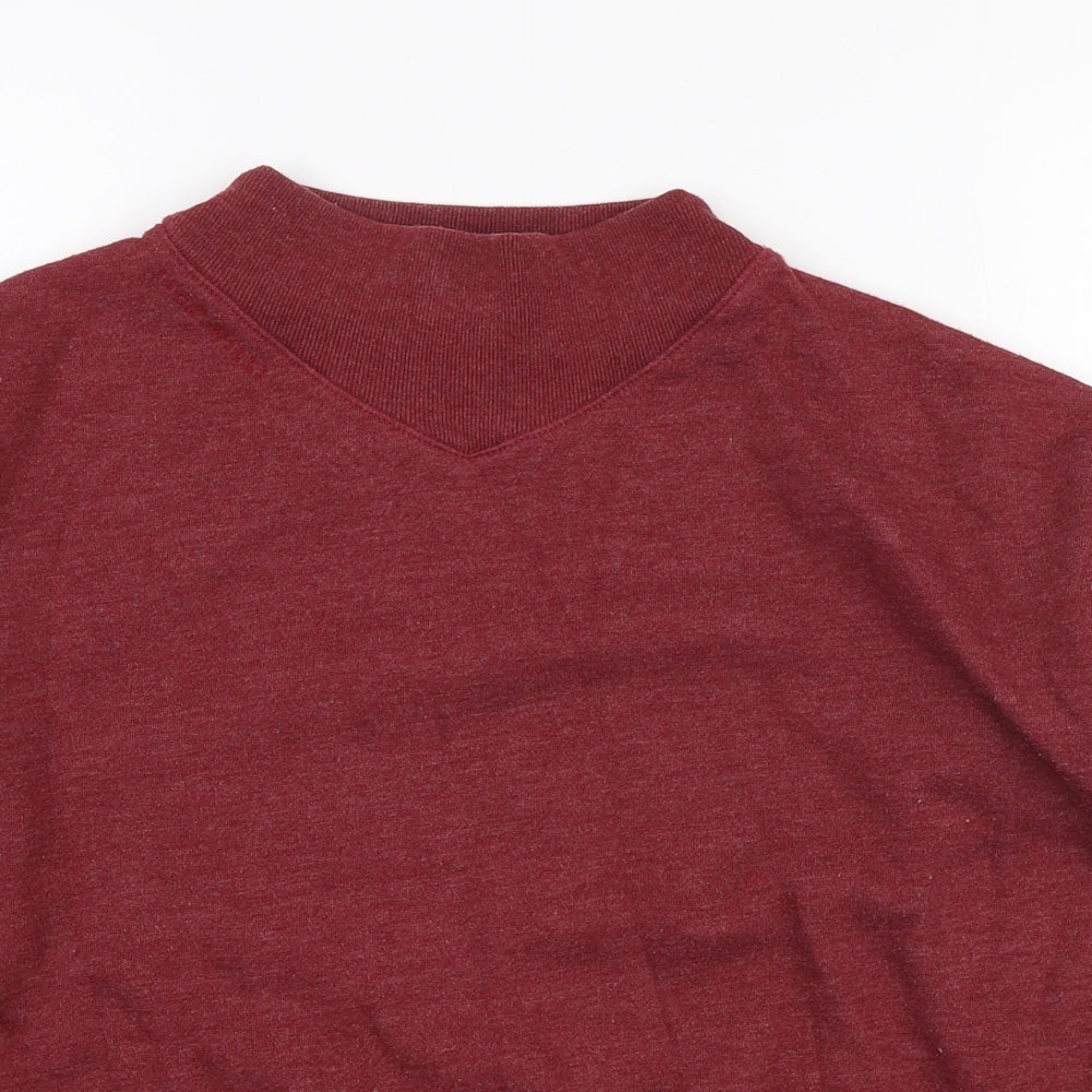 Jack Wills Womens Red Polyester Pullover Sweatshirt Size 10 Pullover