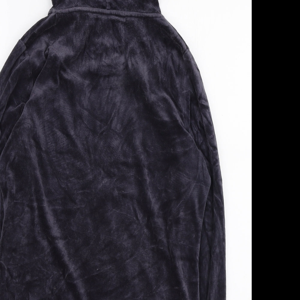 Spirit at M&CO Womens Purple Polyester Full Zip Hoodie Size 12 Zip
