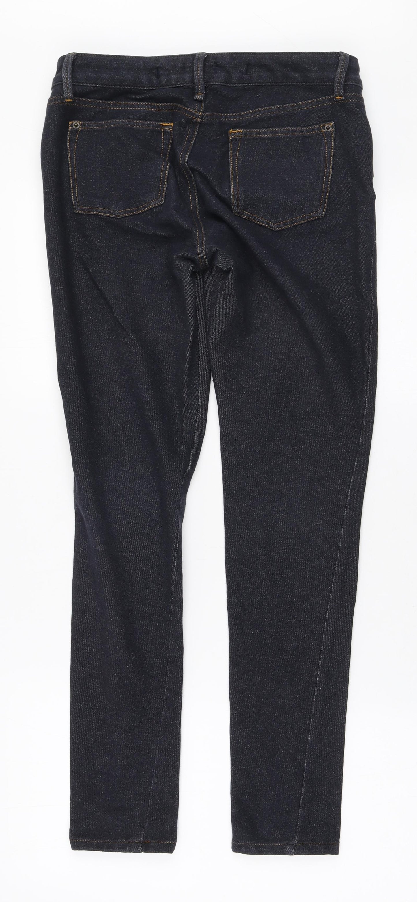 Topshop Womens Blue Polyester Jegging Jeans Size 12 L30 in Regular Zip