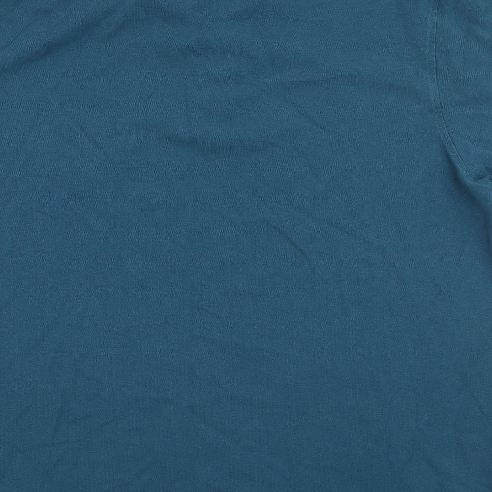 Kappa Mens Blue Cotton Polo Size 2XL Collared Button - Leeds United FC