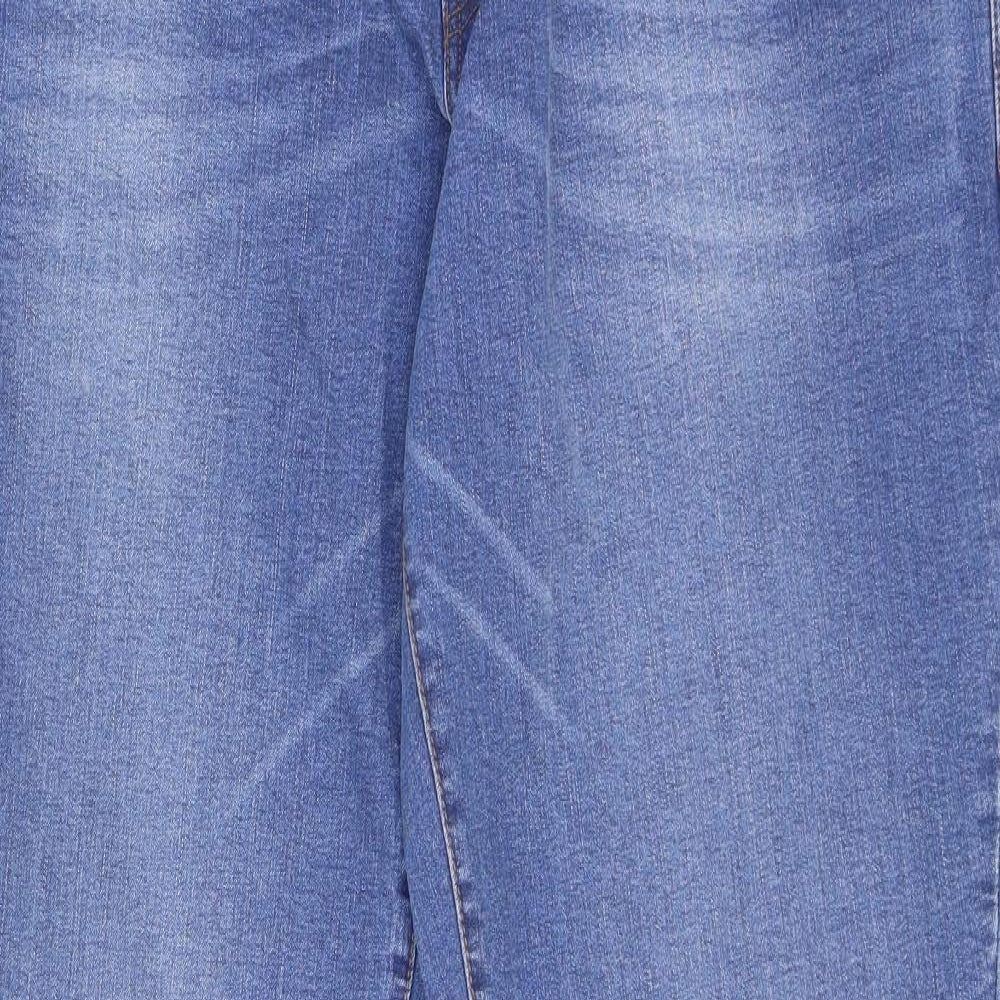 Adapt Mens Blue Cotton Tapered Jeans Size 40 in L32 in Regular Zip