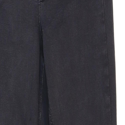 Topshop Mens Black Cotton Skinny Jeans Size 28 in L32 in Regular Zip