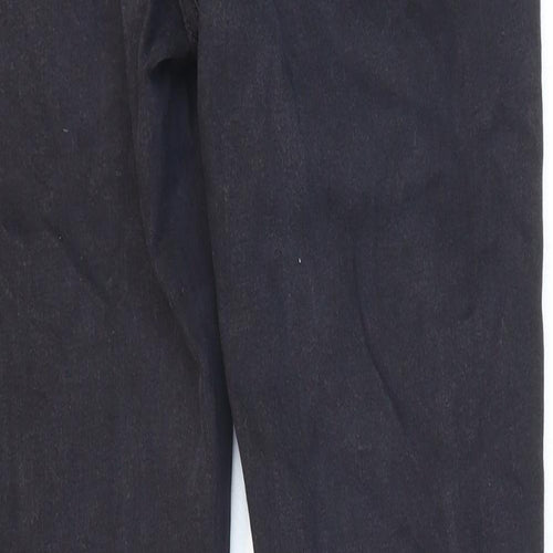 Topshop Mens Black Cotton Skinny Jeans Size 28 in L32 in Regular Zip