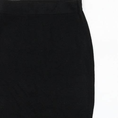 Marks and Spencer Womens Black Acrylic Straight & Pencil Skirt Size S