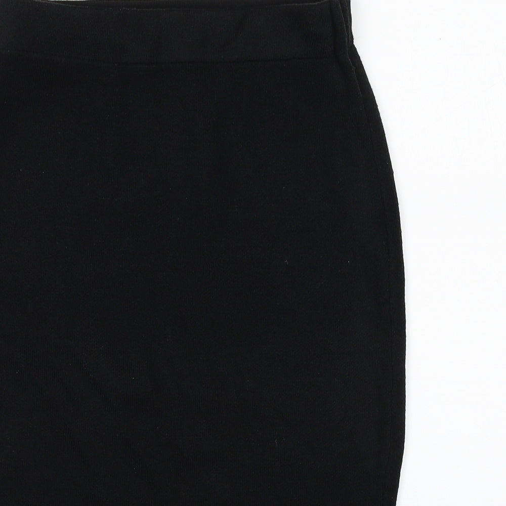 Marks and Spencer Womens Black Acrylic Straight & Pencil Skirt Size S