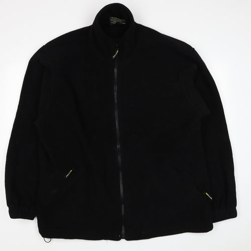 MIG Mens Black Jacket Size XL Zip - Mud Ice Gravel