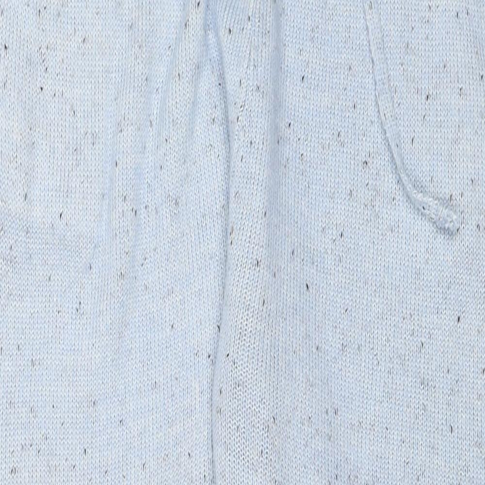 Preworn Womens Blue Polyester Sweatpants Trousers Size L L27 in Regular Drawstring