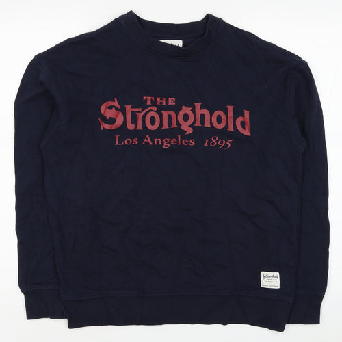 Primark Mens Blue Cotton Pullover Sweatshirt Size S - The Stronghold Los Angeles 1895