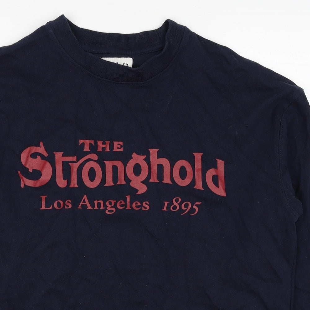 Primark Mens Blue Cotton Pullover Sweatshirt Size S - The Stronghold Los Angeles 1895