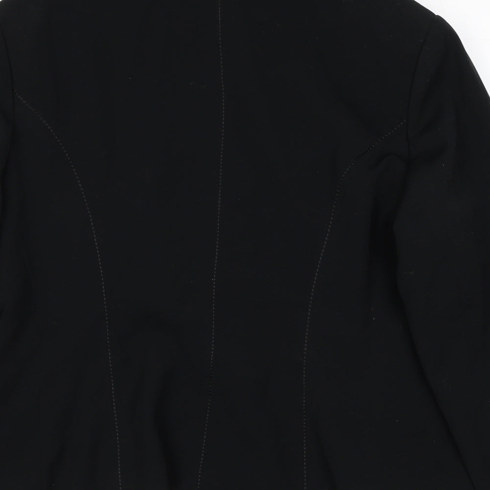 Marks and Spencer Womens Black Polyester Jacket Blazer Size 16