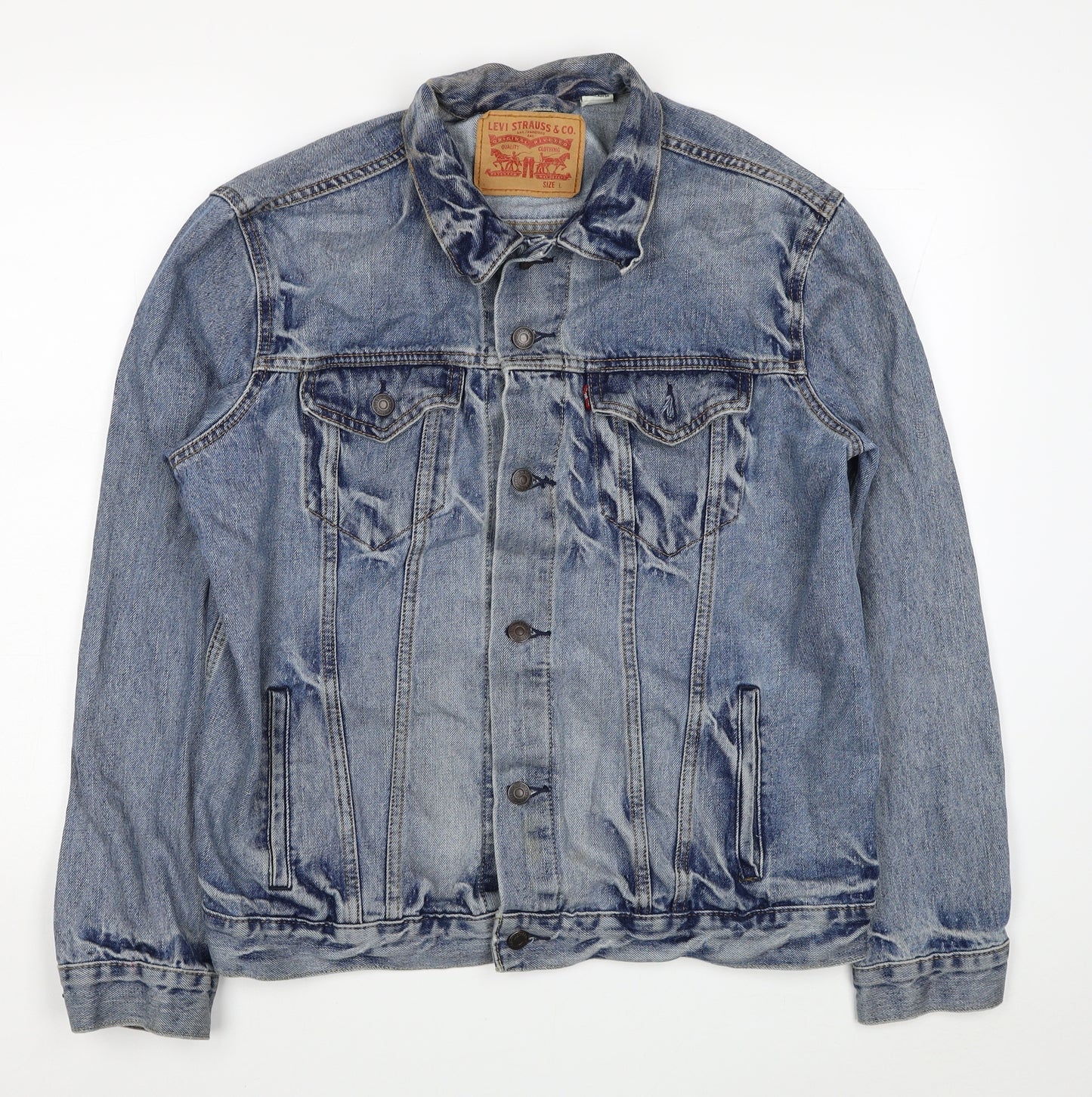 Levi's Womens Blue Jacket Size L Button