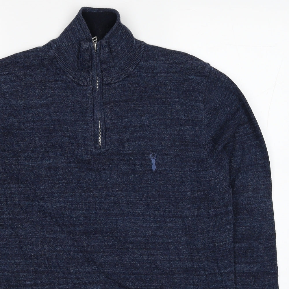 NEXT Mens Blue Cotton Pullover Sweatshirt Size M