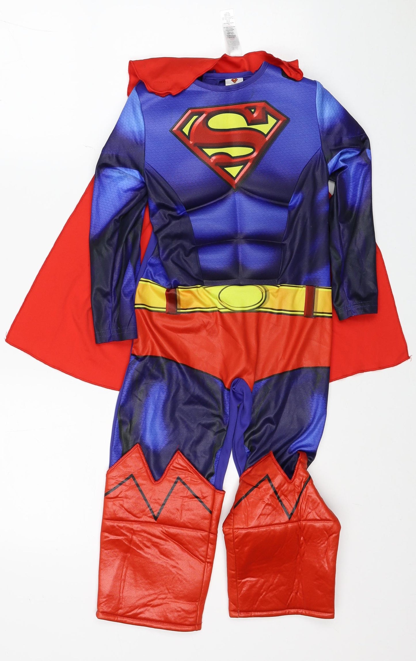 George Boys Blue Geometric Polyester One Piece Size 3-4 Years Hook & Loop - Superman Fancy Dress