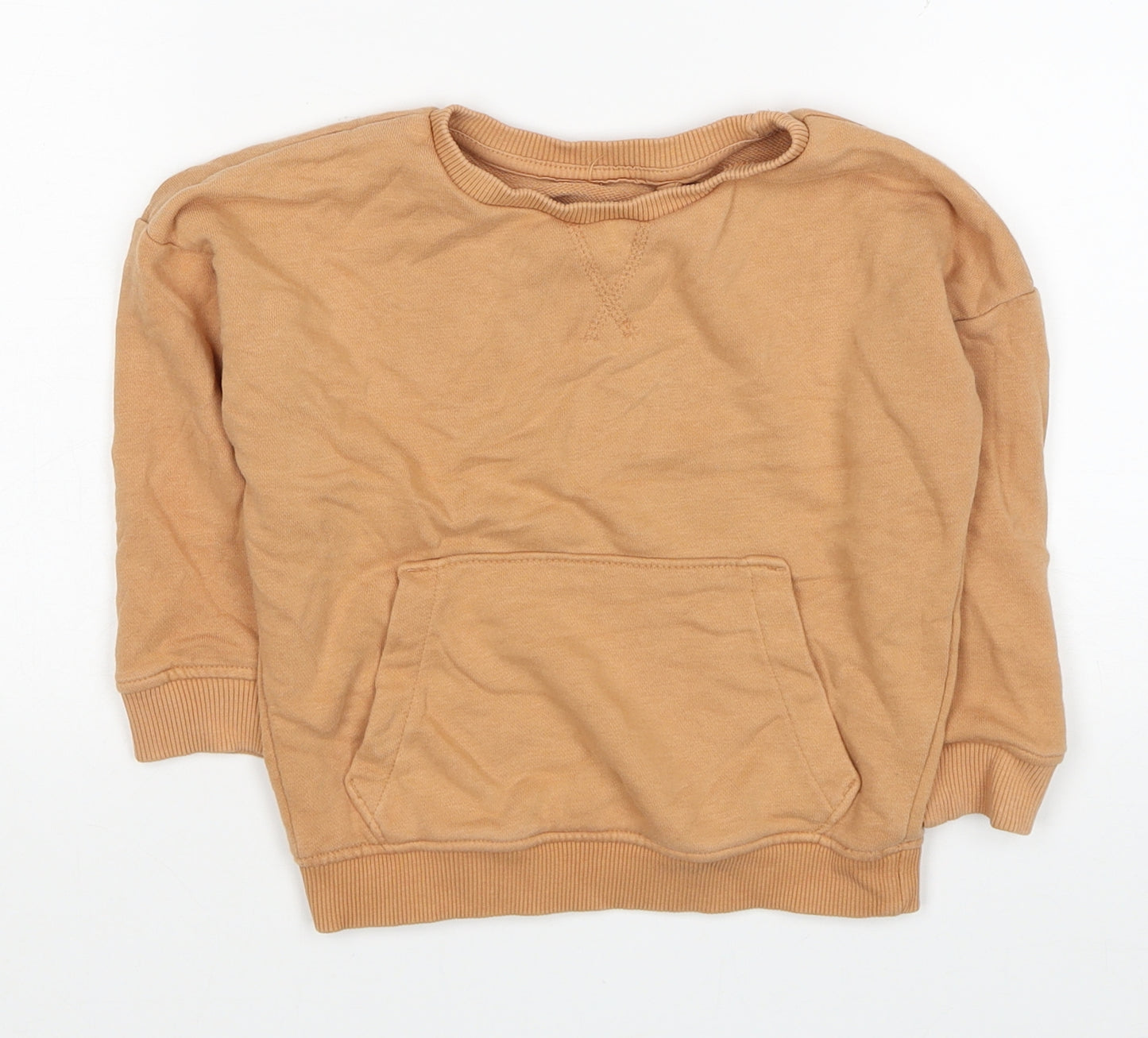 George Boys Brown Cotton Pullover Sweatshirt Size 3-4 Years Pullover