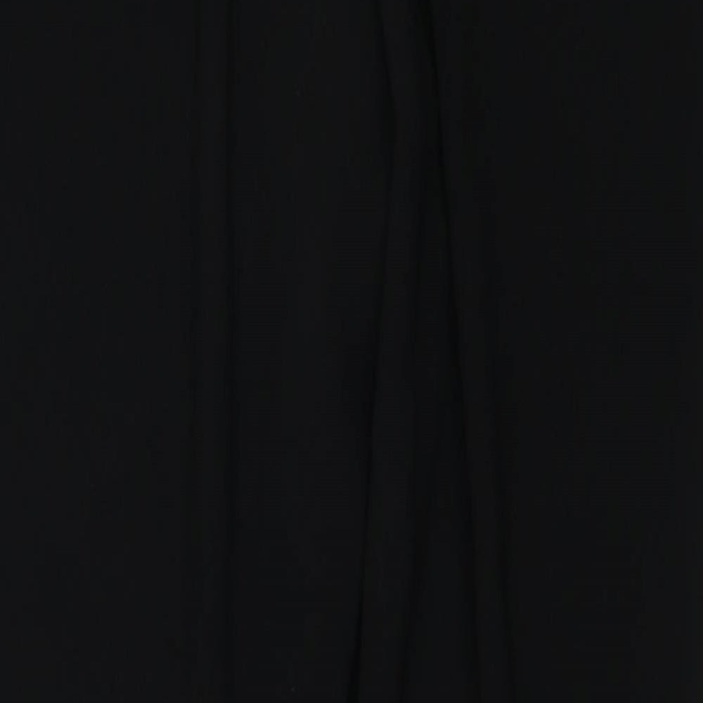 Atmosphere Womens Black Polyester Chino Trousers Size 14 L28 in Regular Drawstring