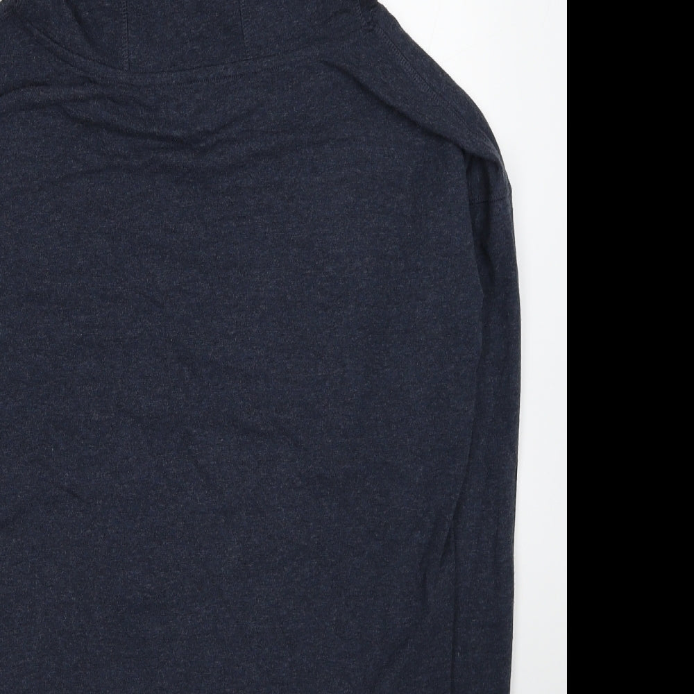 Souluxe Womens Blue Cotton Pullover Hoodie Size M Pullover