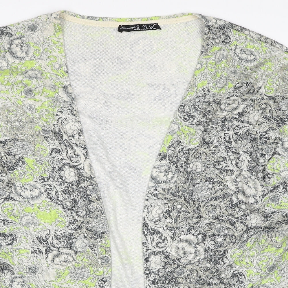 Atmosphere Womens Multicoloured Floral Polyester Kimono Blouse Size S V-Neck