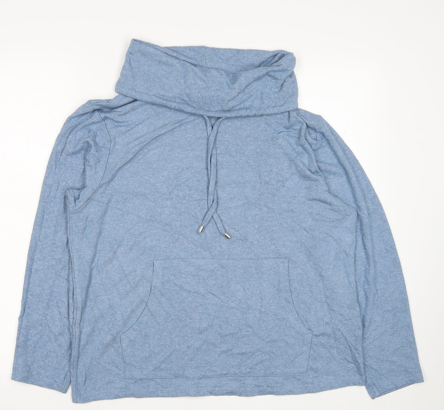 F&F Womens Blue Viscose Pullover Sweatshirt Size 12 Pullover